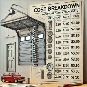 liftmaster garage door spring replacement cost