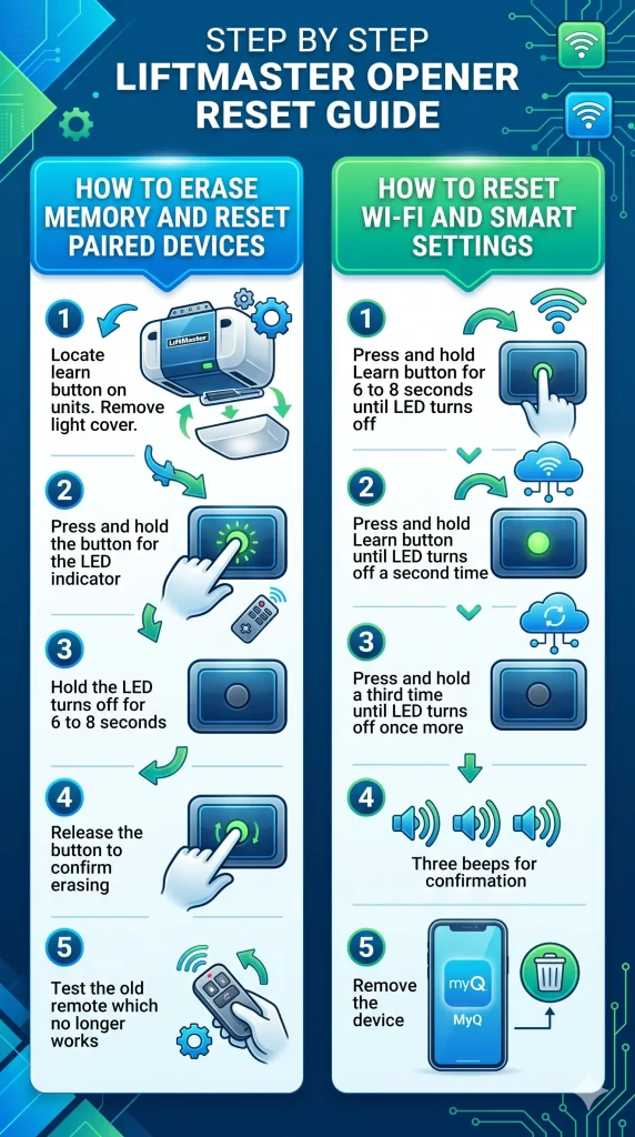 Reset Your LiftMaster Garage Door Opener Before Programming