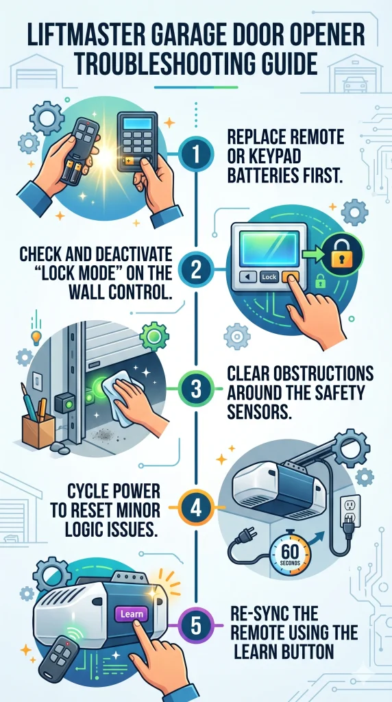 LiftMaster Garage Door Opener Troubleshooting Guide