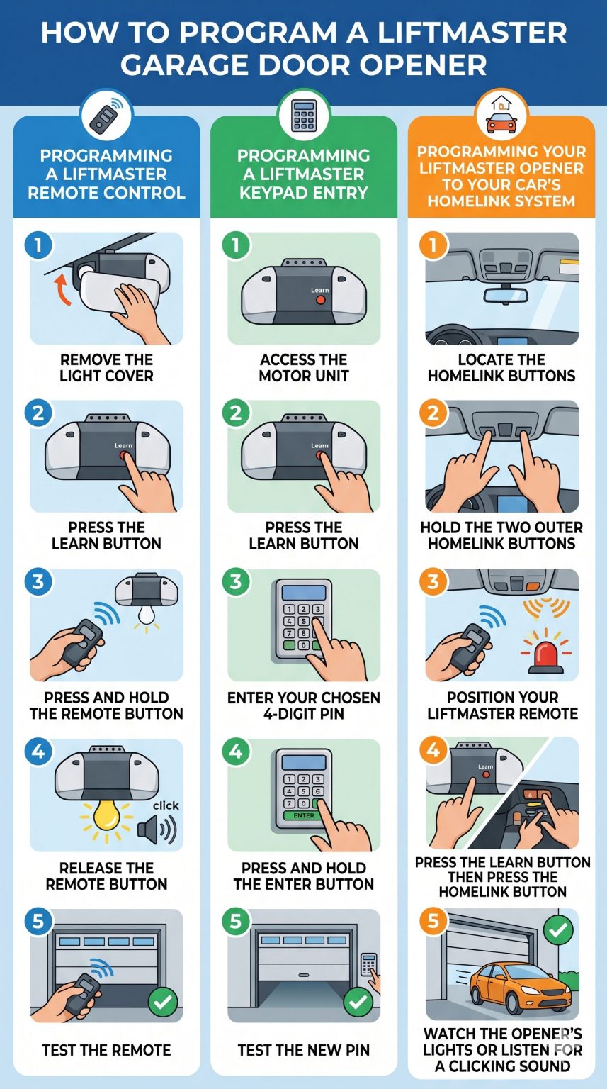 A Guide on How to Program a LiftMaster Garage Door Opener