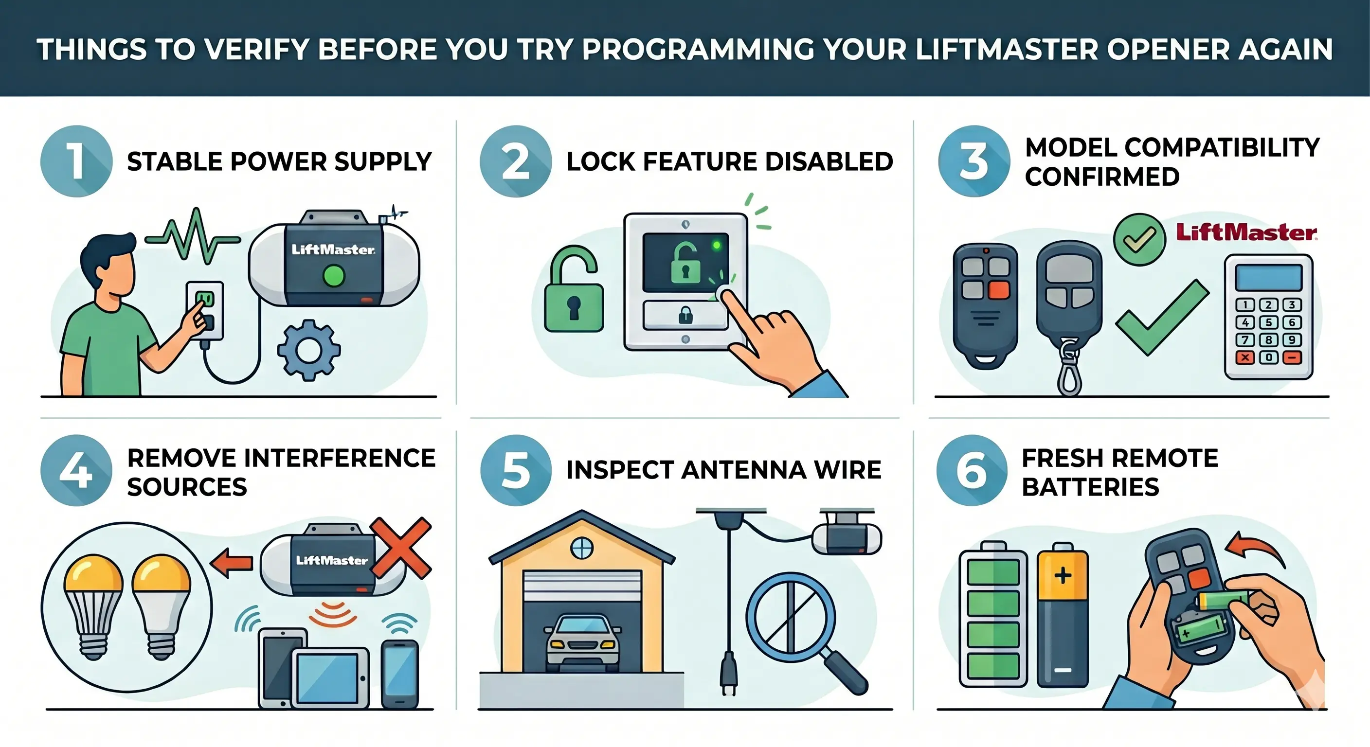 Why Won't My LiftMaster Garage Door Opener Program?