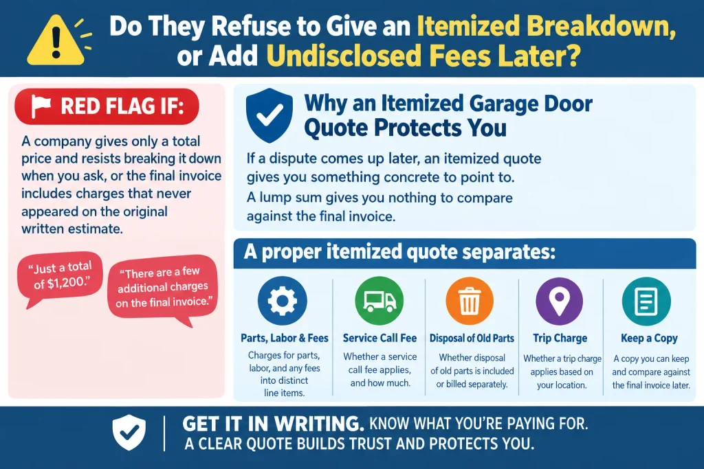Do They Refuse to Give an Itemized Breakdown, or Add Undisclosed Fees Later?